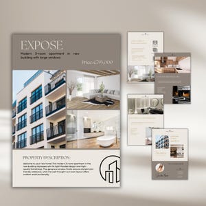 May include: A modern 3-room apartment building with large windows. The building is light-colored with black accents. The apartment is priced at €795,000. The property description highlights the light-flooded design, high-quality furnishings, and well-thought-out room layout.