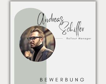 Bewerbungsvorlage deutsch Lebenslauf tabellarisch kreativ Anschreiben modern Deckblatt Professionals Schüler Student Muster Design Canva