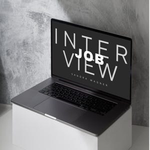 PowerPoint-mall för arbetsintervjupresentation Canva Modern Executive AC Beige ansökningsmall Digital affärsmall Pitch Om mig