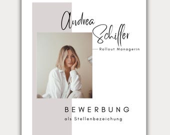 Bewerbungsvorlage deutsch Lebenslauf tabellarisch kreativ Anschreiben modern Deckblatt Professionals Schüler Student Muster Design Canva