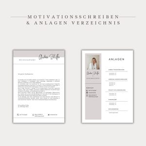 Ansökningsmall för tyskt CV, tabellformat, kreativt personligt brev, modernt försättsblad, yrkesverksamma, student, exempeldesign, Canva bild 7