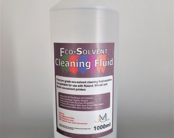 Eco solvent ink cleaner for printers and removal of ink . Fast dispatch and Free Tracked Delivery