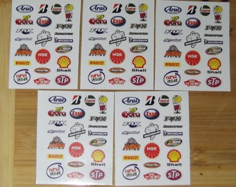 100 small stickers perfect for remote control cars, toys, decoration, stickerbomb. waterproof quality vinyl printed decals