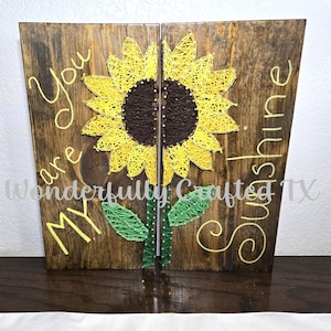 Sunflower String Art