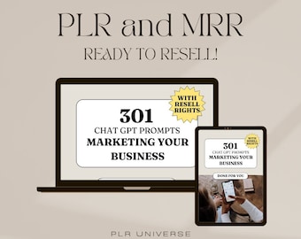 Done for You: PLR Chatgpt Prompts eBook, Private Label Rights, PLR Digital Products, OpenAI, MRR, Social Media Course