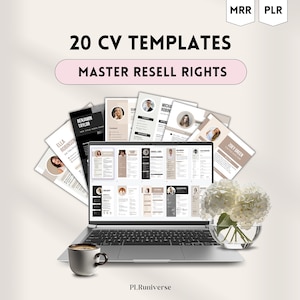 PLR CV Bundle, CV Resume Template, Cv Template Professional, Cv Template Pages, Plr Digital Products, Plr Resume, Mrr Products, Mrr Bundle