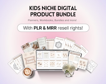 DFY Digital Product Bundle, PLR Children, Plr Digital Planner, Resale Rights, MRR Bundle, Plr Journal, Done For You, Master Resell Rights