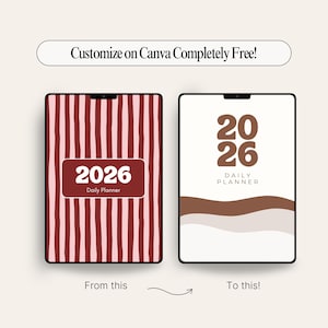 MRR PLR 2026 Planner, Aesthetic Editable Digital Canva Planner Template, Master Resell Rights, Mrr Digital Products to Resell, PLR Journal image 7