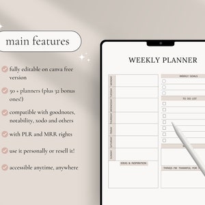 PLR Planners, MRR Digital Planner, PLR Journal, Plr Digital Product, Dfy Content, Plr Notebook, Mrr Digital Product, Mrr Canva, Done For You image 7