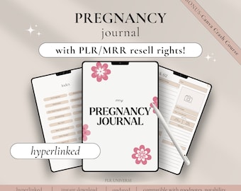 Pregnancy Journal, PLR Planners, MRR Digital Planner, PLR Journal, Plr Digital Product, Dfy Content, Plr Notebook, Mrr Digital Products