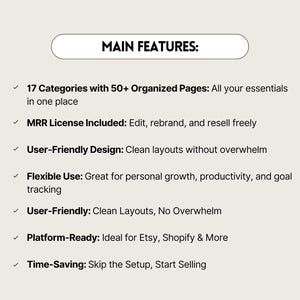 MRR The Ultimate Notion Planner Template, Master Resell Rights, PLR Digital Products, Notion Life Planner, Aesthetic Notion Planner, DFY image 5