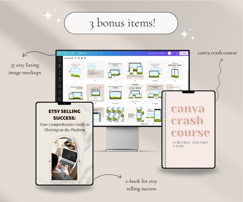 MRR PLR Self Care Planner, Aesthetic Editable Digital Canva Template ...