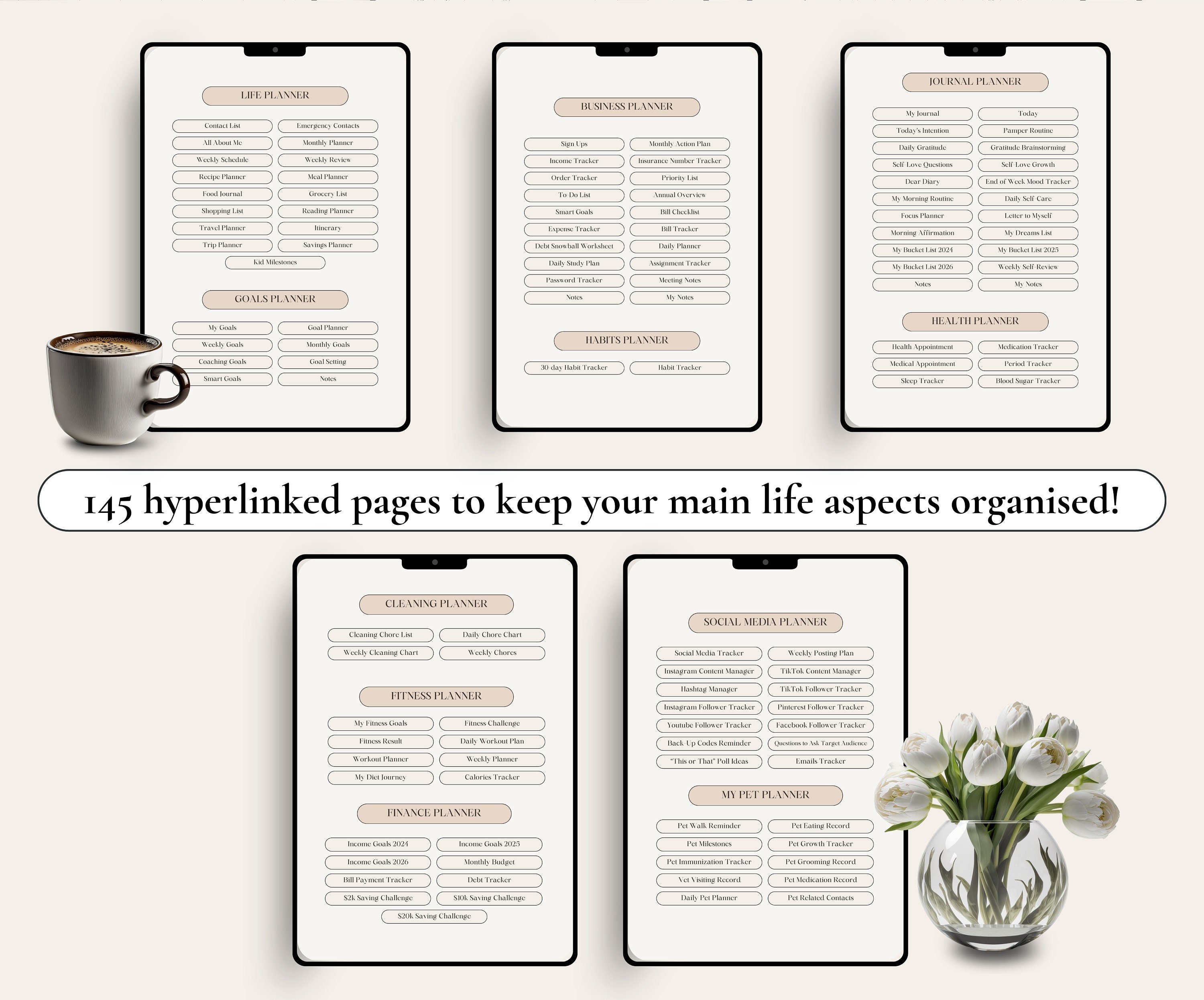 PLR ADHD Planner, Plr Planners, MRR Digital Planner, Plr Journal, Plr ...