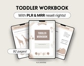 PLR Children, Toddler Workbook, Plr Digital Planner, Resale Rights, Plr Journal, Done For You, Master Resell Rights, Mrr Digital Products