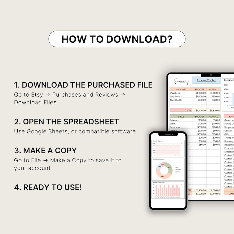 PLR-begrotingspreadsheet, PLR digitale producten, PLR-sjablonen, Google Spreadsheets, huismerkrechten, doorverkooprechten, Excel-jaarbudgetplanner afbeelding 10