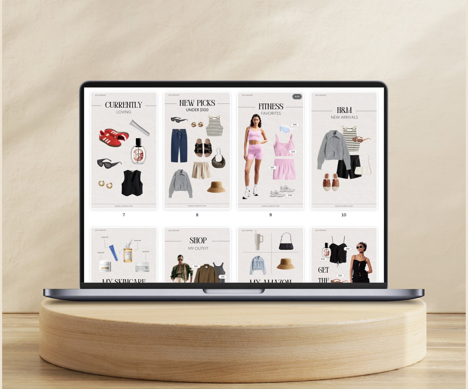 LTK Canva Templates, LTK Templates Neutral, LTK Gift Guide Template ...