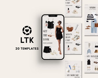 LTK Canva Templates, LTK Templates Neutral, LTK Gift Guide Template ...