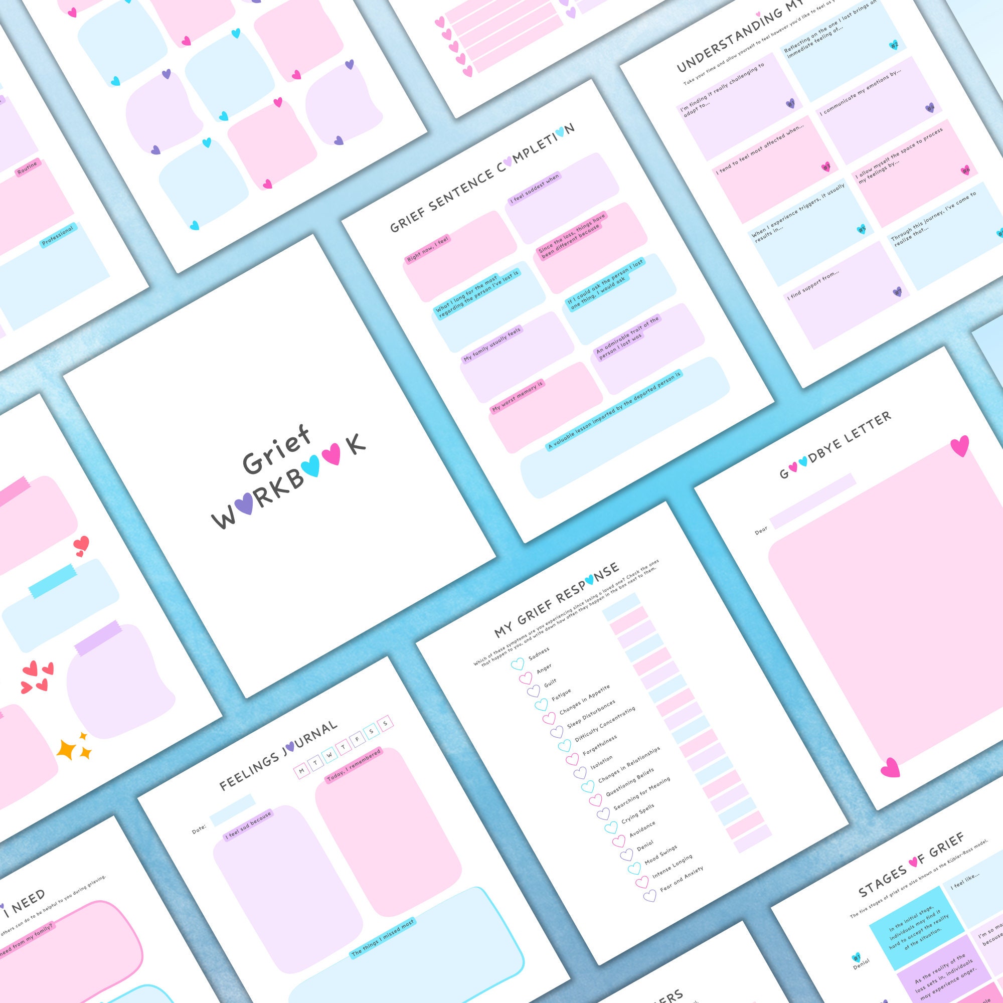 Grief Workbook | Grief and Loss | Loss of Loved One | Therapy ...