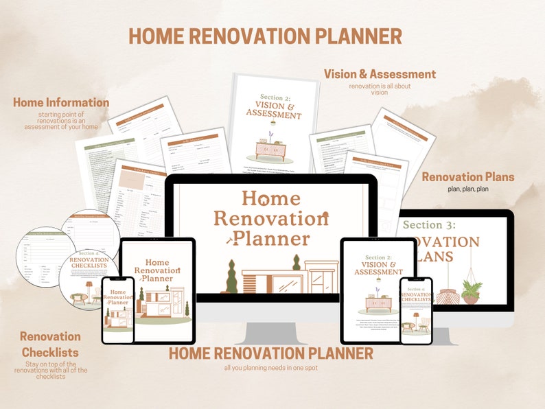 Home Renovation Planner | Home Remodel | Project Planner | Home ...