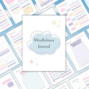 Mindfulness journal | Anxiety relief | Manifesting journal | Self love journal | Wellness journal | Affirmation Journal | Gratitude planner