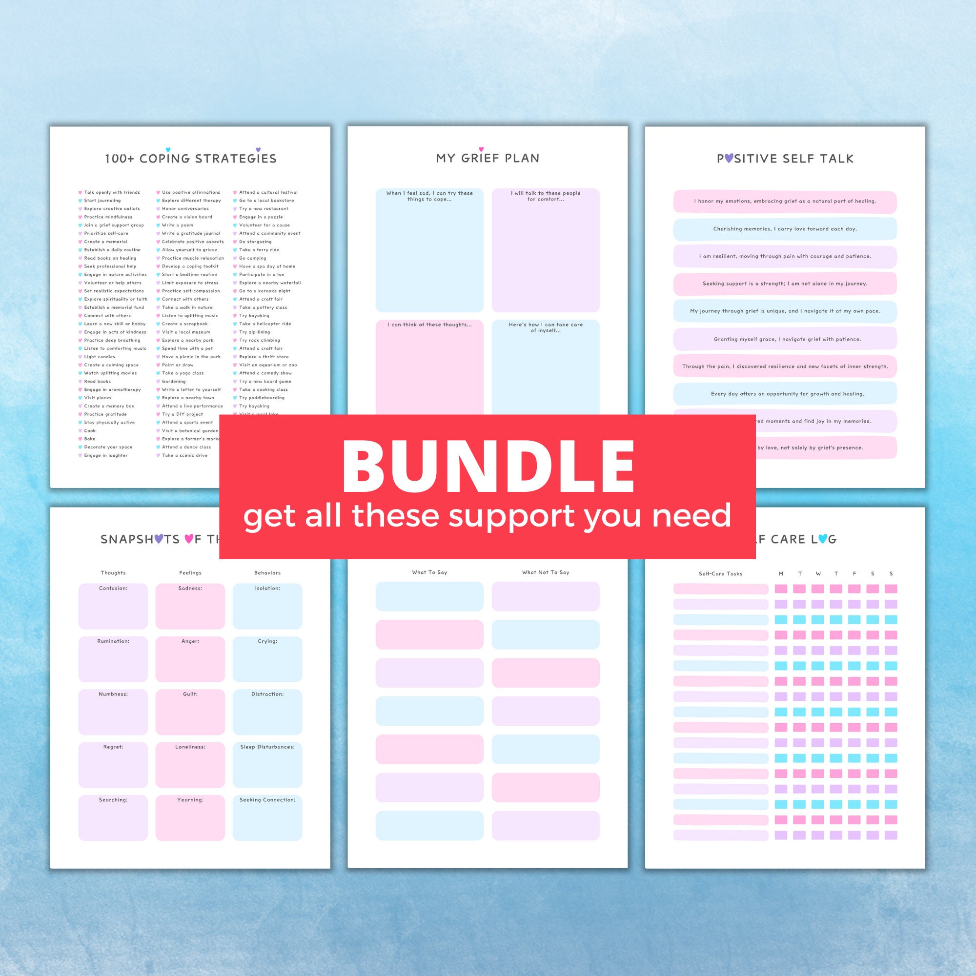Grief Workbook | Grief and Loss | Loss of Loved One | Therapy ...