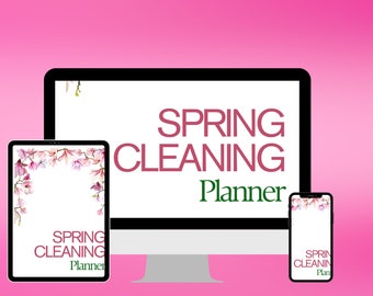Spring Cleaning | Cleaning Schedule | Cleaning checklist | Cleaning Planner | Declutter Planner | Cleaning | Homemaker | Spring Clean