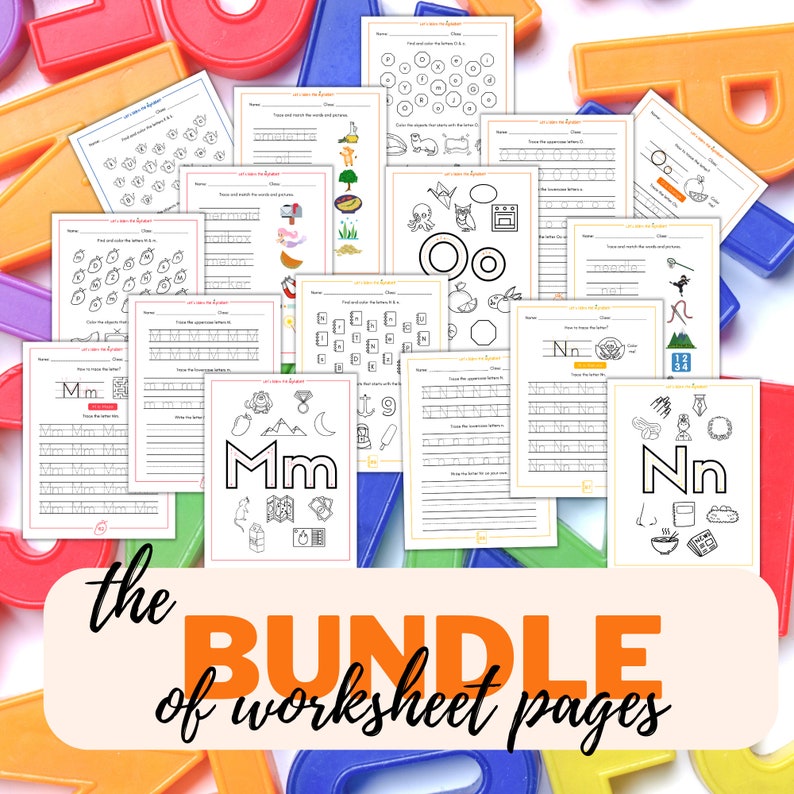 Alphabet ABC Printables, Handwriting Practice, Tracing Worksheets, ABC ...