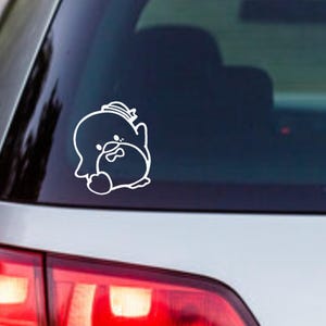 Sticker en vinyle Tuxedo Sam - sticker décoratif pour voitures, ordinateurs portables, miroirs, tasses, bouteilles d'eau, décoration de dessin animé amusante, imperméable