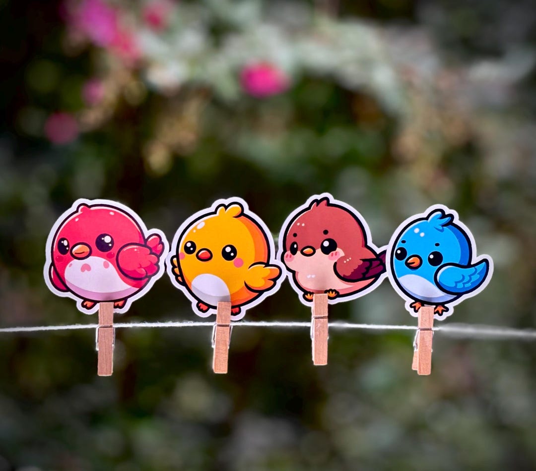 Cute Chibi Bird Stickers Printable
