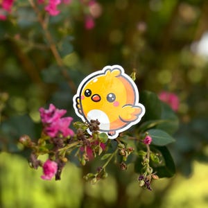 Bright & Cheerful Chibi Bird Stickers - Cute Red Bird, Cute Yellow Bird ...