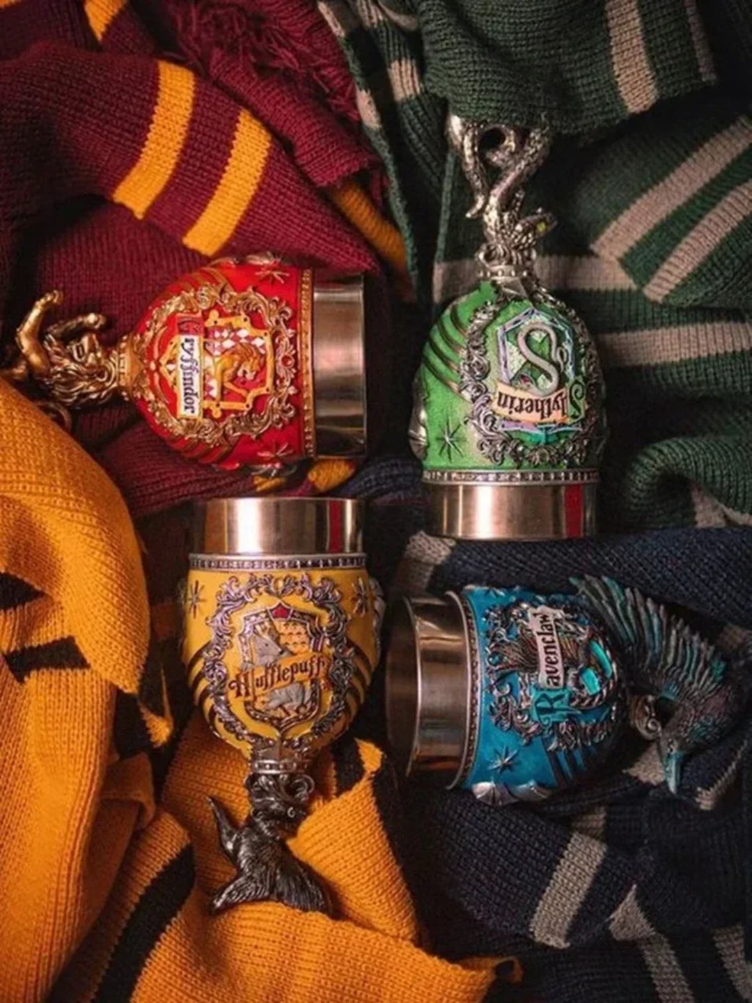 Original Hogwarts House Goblets Cups Mugs Gryffindor Etsy