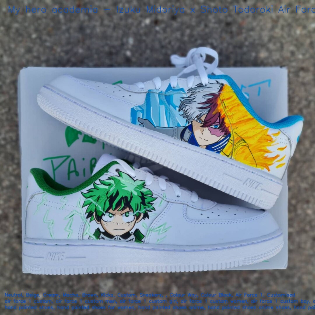 My Hero Academia Izuku Midoriya X Shoto Todoroki Air Force 1 Custombuy ...