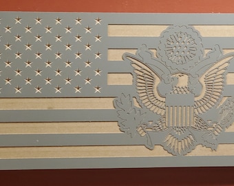 Holz Amerikanische Flagge - US Army