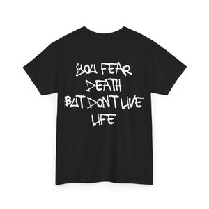 Unisex Black T-shirt, Text