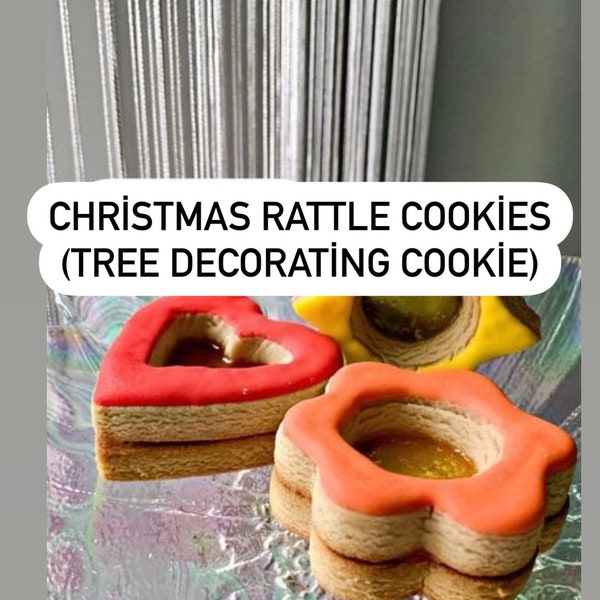 Rattle Cookie Recipe for Christmas, How-to Video and Pdf File,Turkish Food , New Year Decorations,Cinnamon Cookie Recipe,Interesting recipes