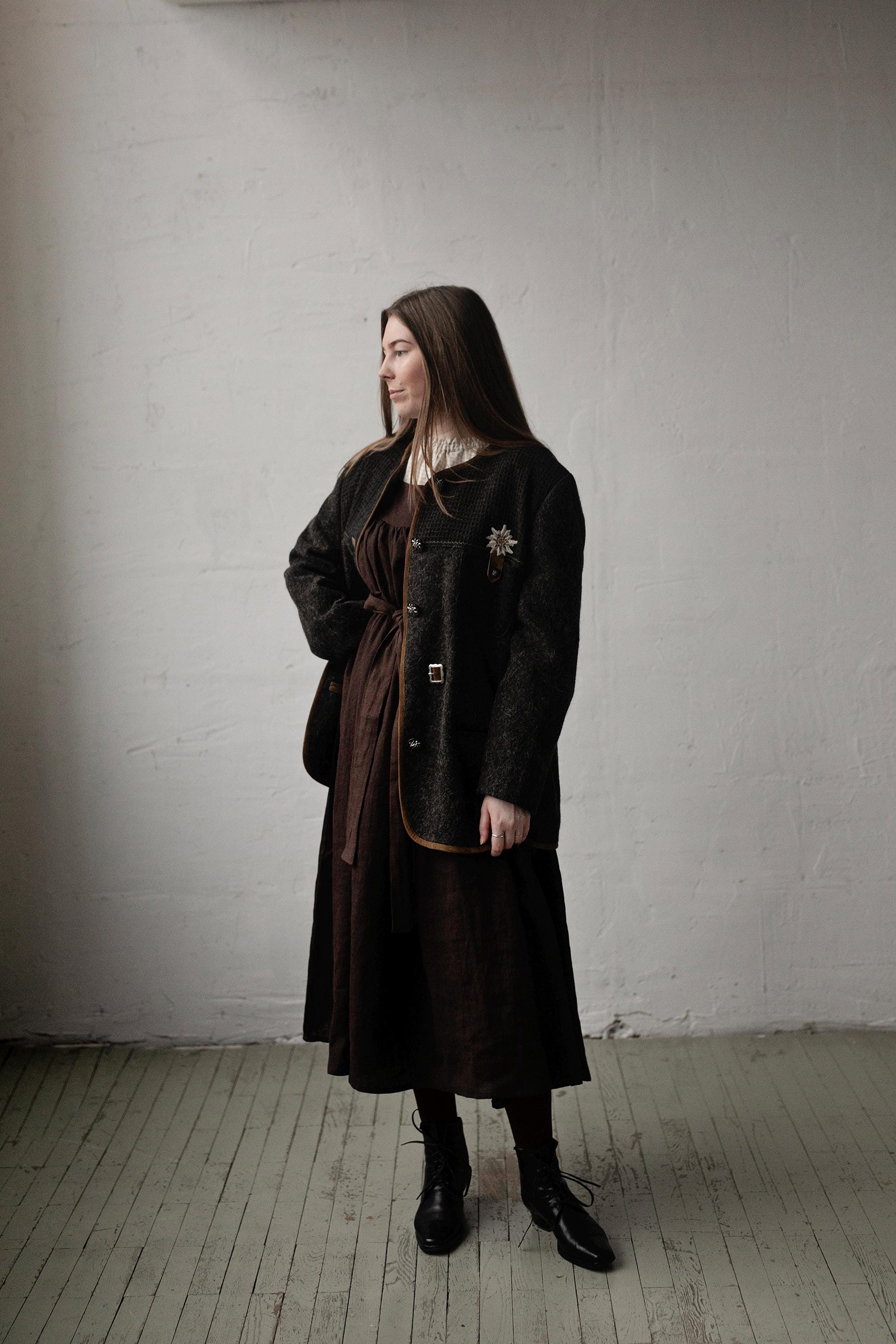 Vintage Julius Lang Wool Jacket, Size L/XL, 90s Vintage