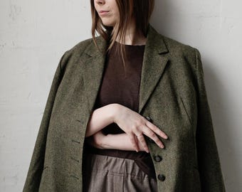 Vintage 100% Wolle Blazer, Gr. L/XL