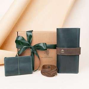 Conjunto de regalo de accesorios de cuero para mujer