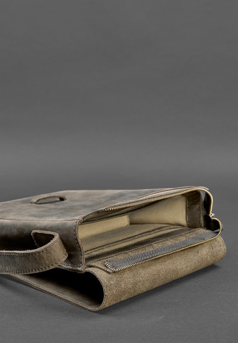 Esquire Men's Leather Messenger Bag Etsy