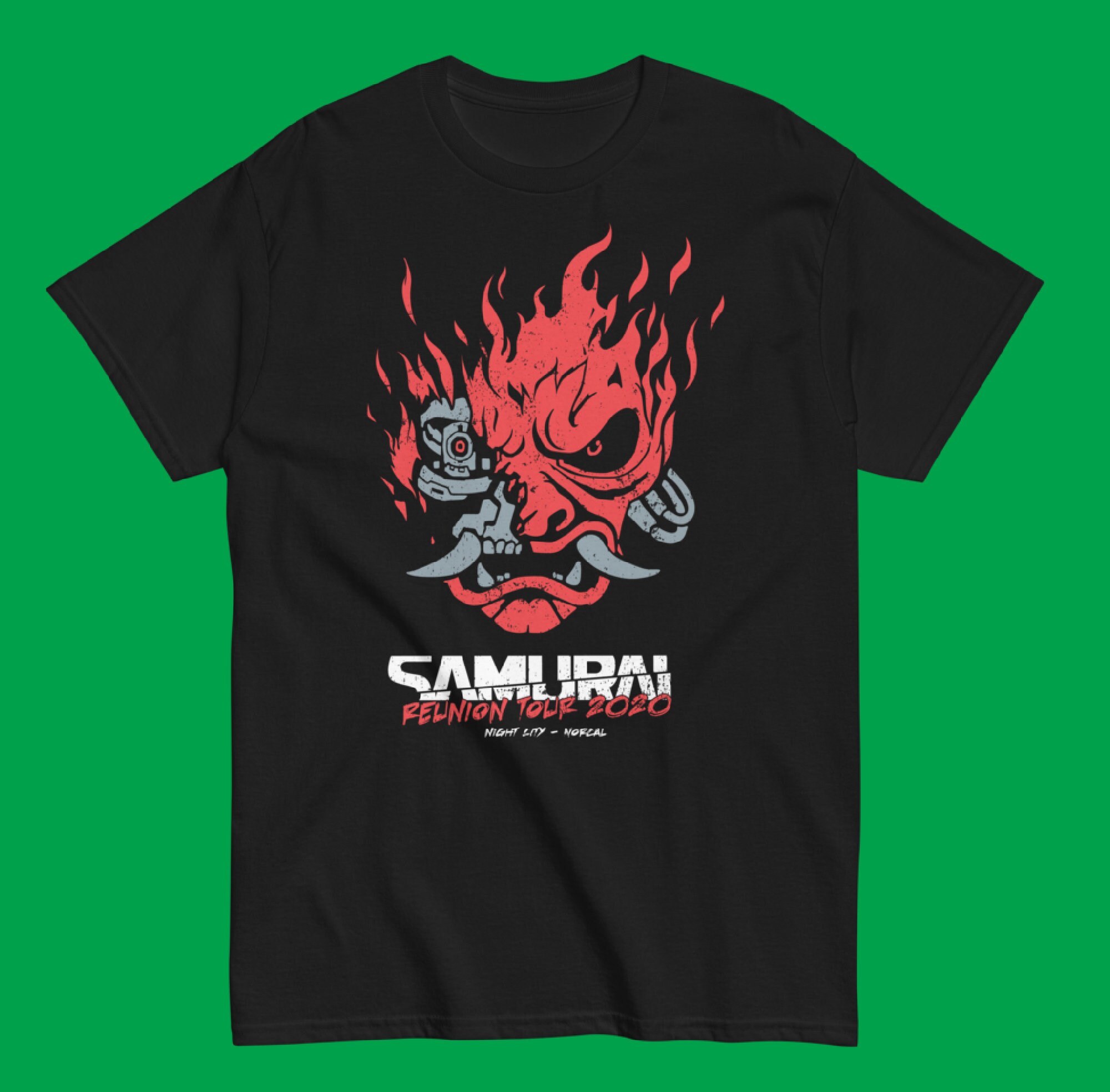Samurai Reunion Tour Shirt With Tour Locations Classic Samurai Band Shirt  Cyberpunk Samurai T-shirt - Etsy Australia
