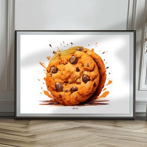 &quot;Cookies!&quot; poster. Kitchen poster printed on premium matte paper for framing. Gourmet!
