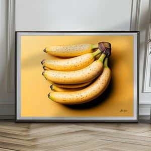 &quot;Bananas&quot; poster. Kitchen poster printed on premium matte paper. Gourmet! Ideal for framing