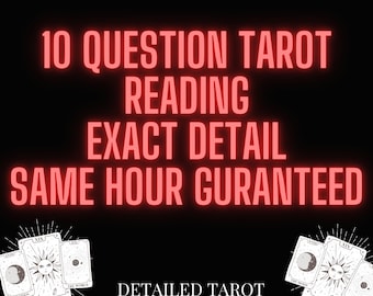 SAME HOUR | Detailed 10 Question Tarot Reading | Love Reading | Future Reading | Psychic Reading