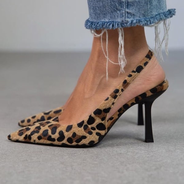 Leopard Fabric High Heels Sandals,Handmade Shoes,open toe sandal,ankle strap heels,herringbone pattern, evening sandals, April