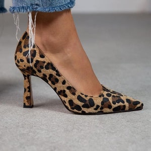 Leopard print heeled sandals uk hot sale