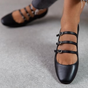 Chaussures plates pour femme en tissu léopard, mocassins pour femme, chaussures faites main, chaussures plates, chaussures de bureau, mocassins décontractés, talon plat, Mindy image 5