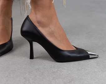 Burju ダンスヒール ヴィーガンレザー ブラック Burju ダンスヒール ヴィーガンレザー ブラック Burju Shoes: Elevate