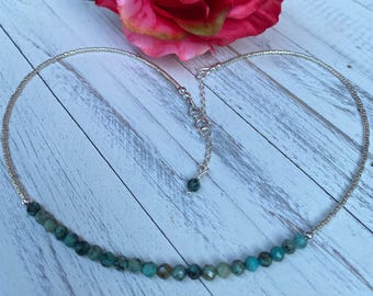 Apatite Gems Minimalist Choker