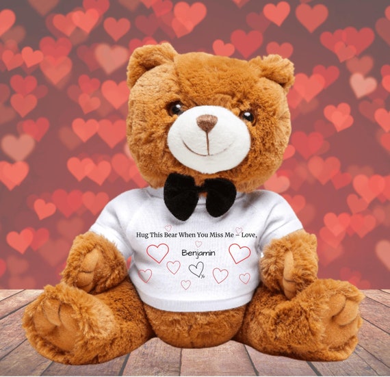 Personalized Teddy Bear: Long Distance Relationship Gift