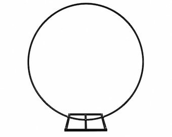 Luksusowe tło na wydarzenie | Dekoracja ceremonii ślubnej z balonami i kwiatami | Nowoczesne okrągłe metalowe tło na imprezę w kształcie łuku / Dostępne w wielu rozmiarach i kolorach